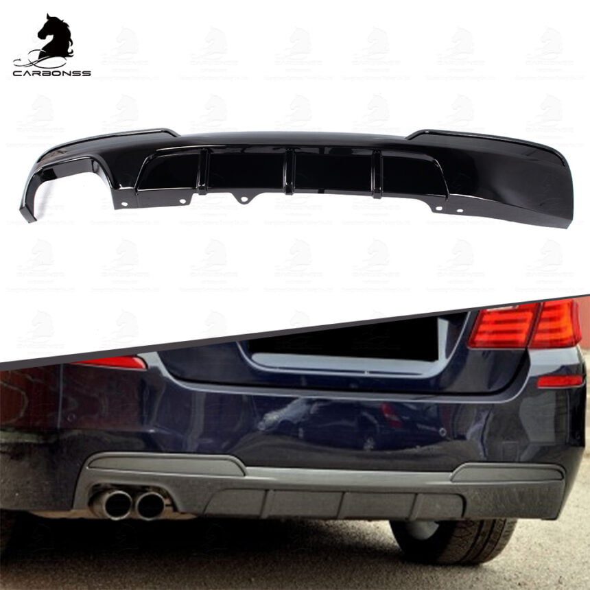 BMW F10 Gloss Black Rear Bumper Diffuser – Guangdong Carbonss Tuning Co ...