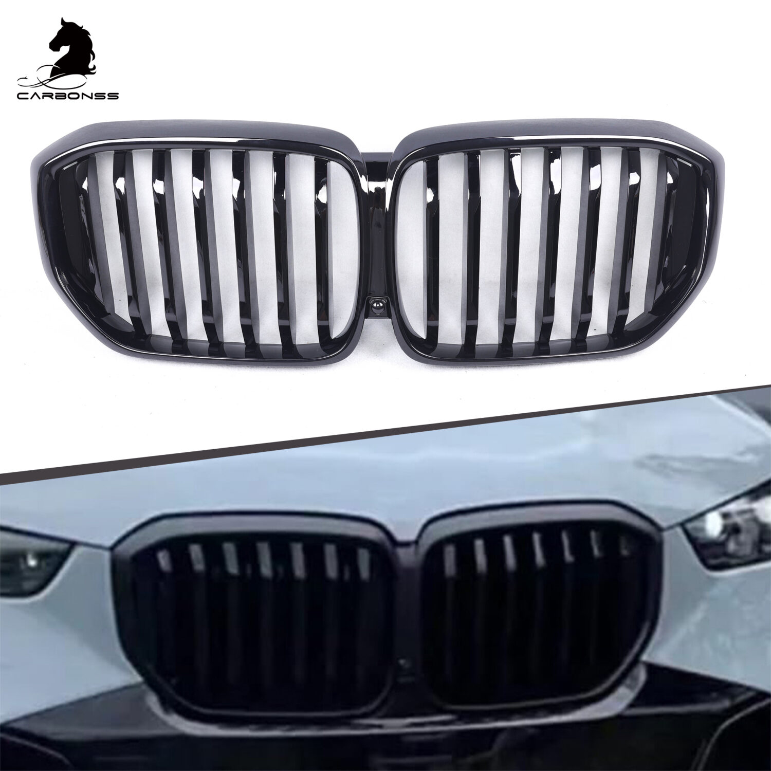 bmw x5 g05 gloss black front grille 2023+