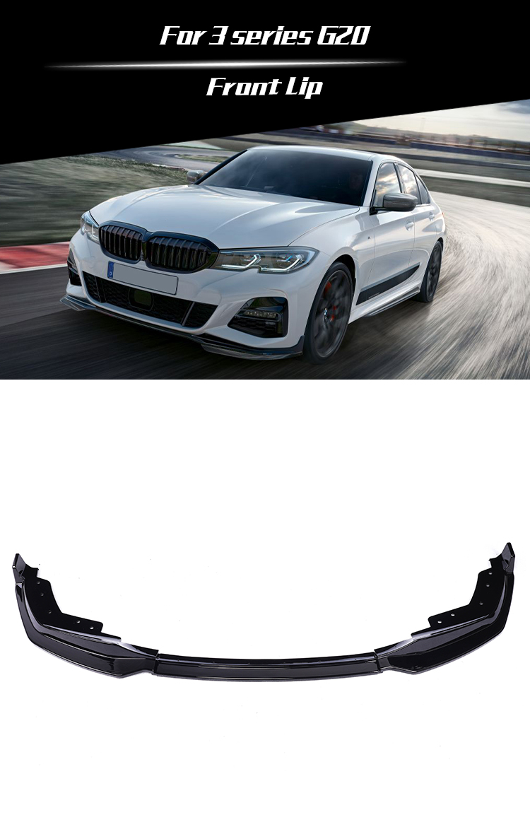 bmw 3 series g20 m tech bumper m performance type front lip 2019 2022