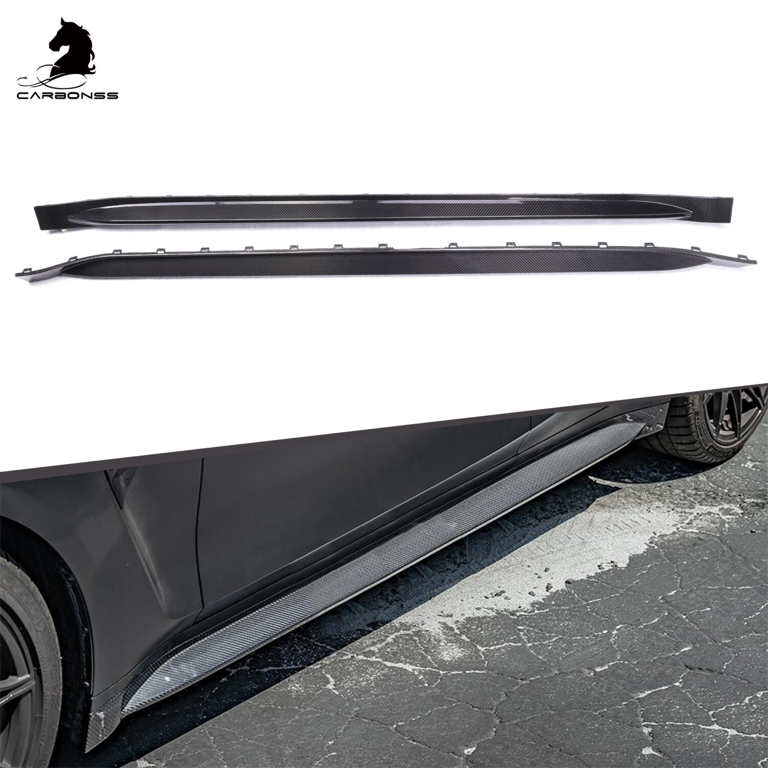 bmw g80 m3 oem type carbon side skirts 2021+