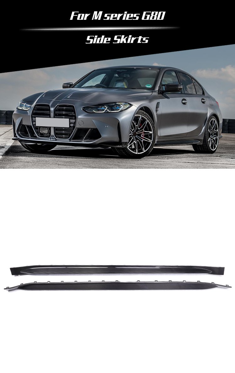 bmw g80 m3 oem type carbon side skirts 2021+