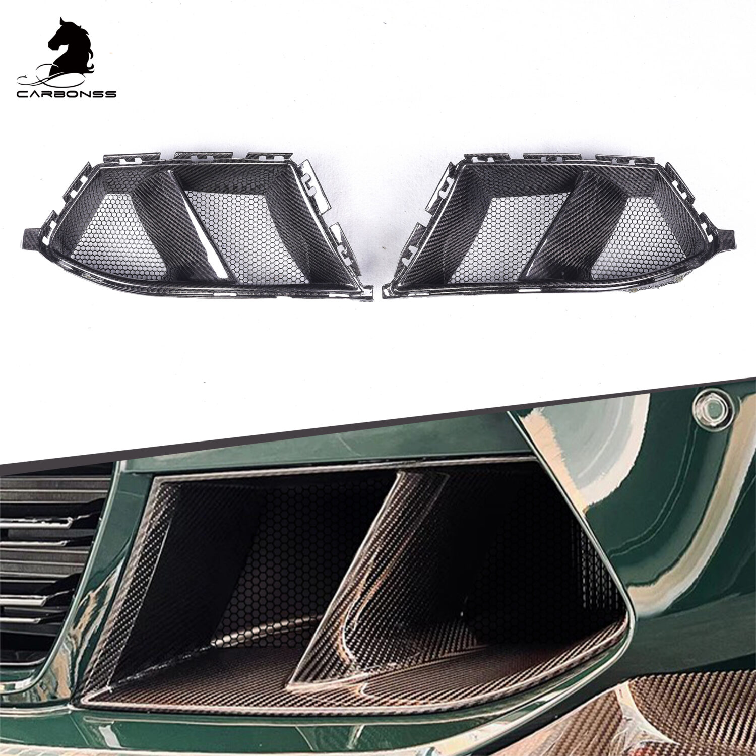 bmw g80 g82 m3 m4 mp type anti insect net front bumper vent 2021+