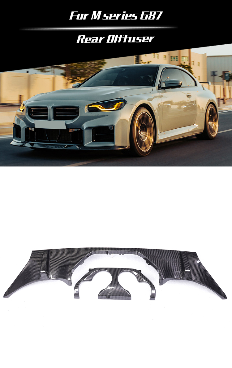 bmw m2 g87 mp type rear diffuser 2022+