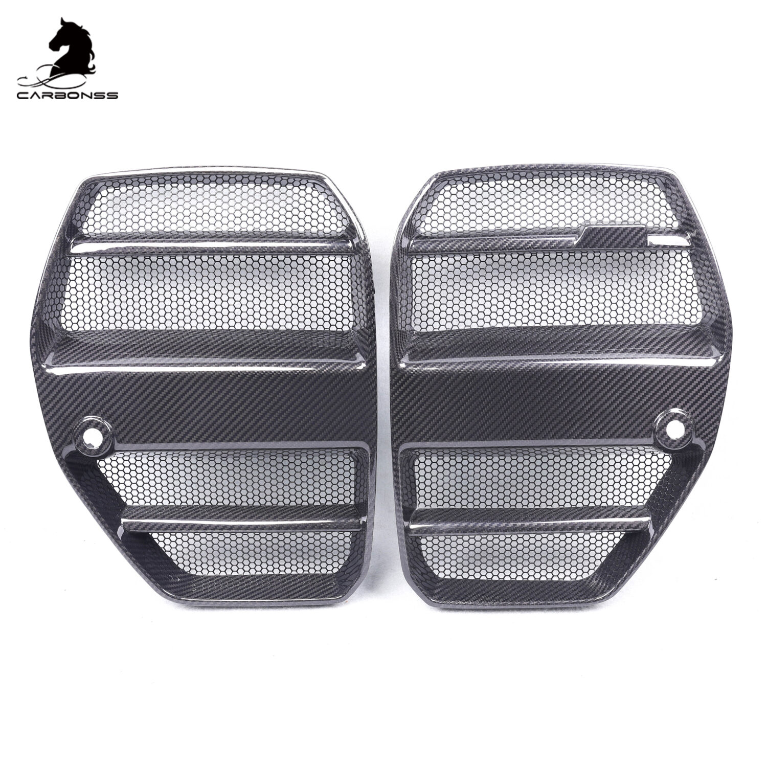 bmw g80 g82 m3 m4 st type anti insect net front grille trims 2021+