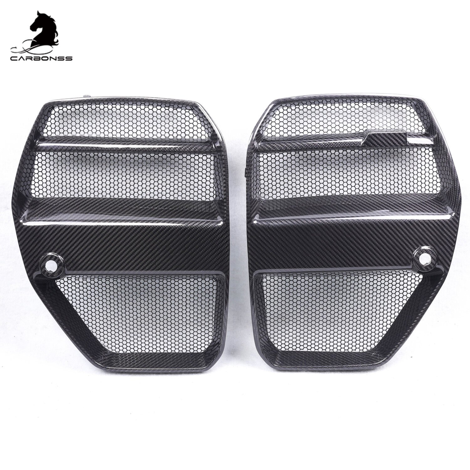 bmw g80 g82 m3 m4 v type anti insect net front grille trims 2021+