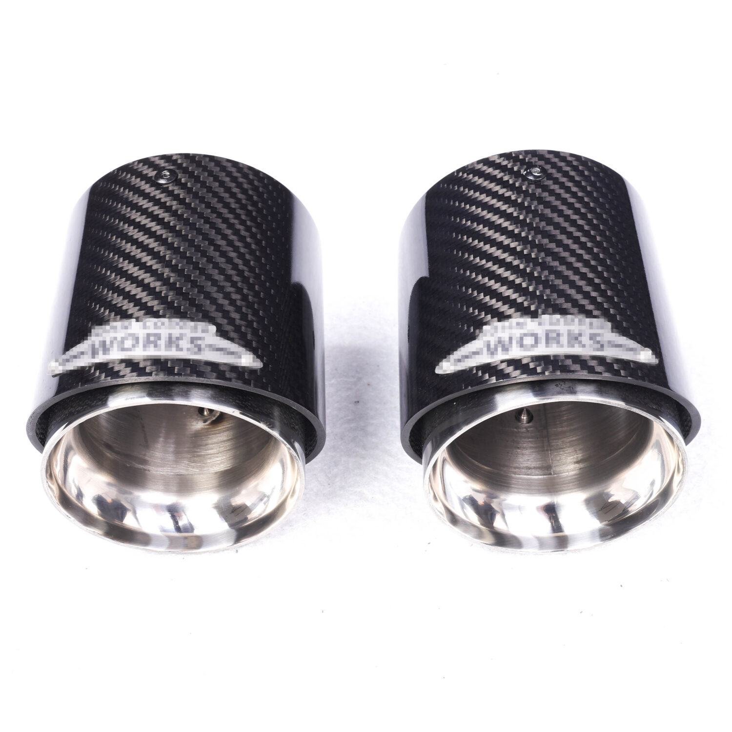 bmw f series mini type carbon exhaust tips 72mm