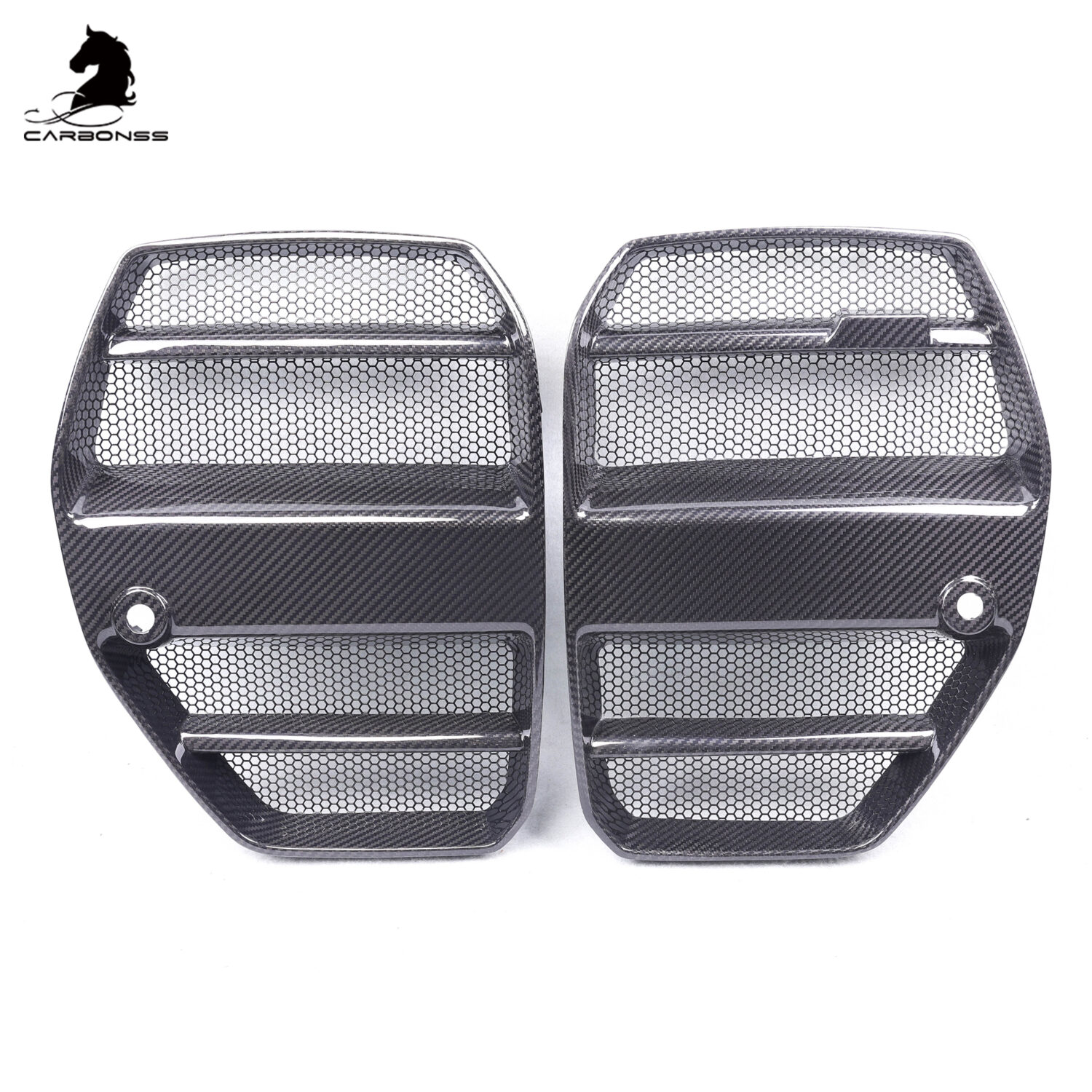 bmw g80 g82 m3 m4 st type anti insect net front grille trims 2021+