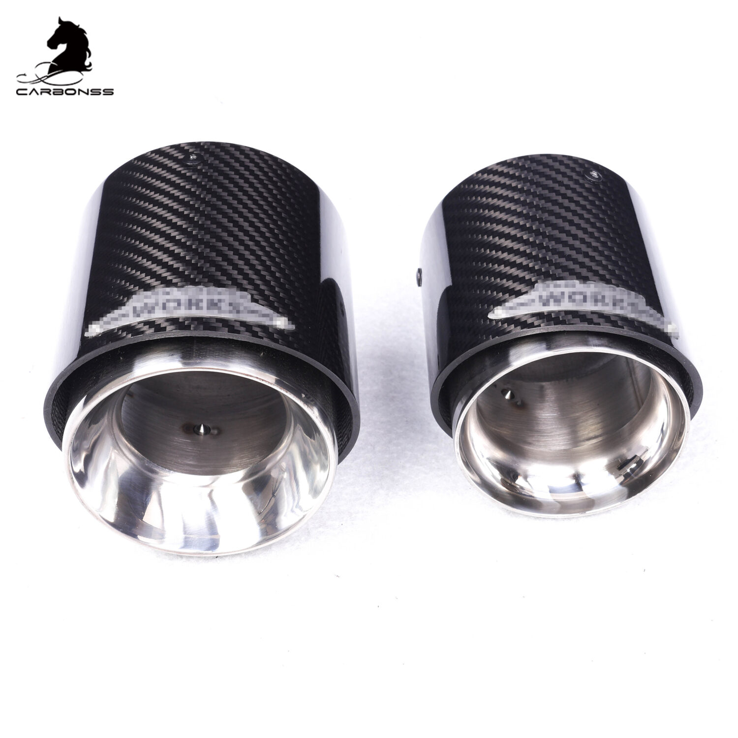 bmw r series mini type carbon exhaust tips 85m